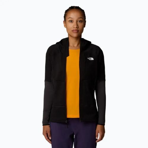 The North Face Felpa Stormgap Powergrid donna nero/grigio asfalto