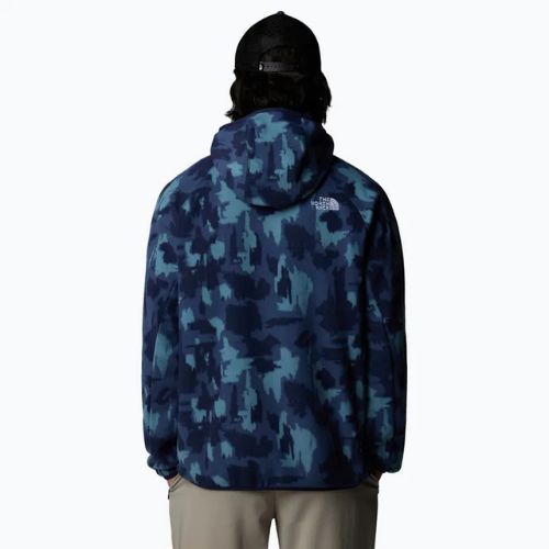Felpa uomo The North Face Mountain Athletics Fleece Print summit navy aop print