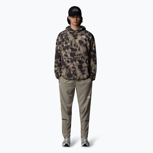 Felpa uomo The North Face Mountain Athletics Fleece Print caverna grigio dipinto mou