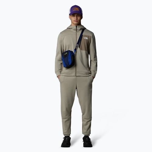Felpa The North Face Mountain Athletics Full Zip Fleece da uomo grigio argilla/grigio caverna