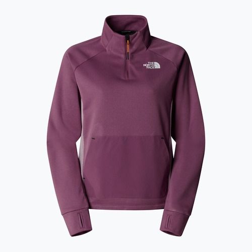 Felpa donna The North Face Mountain Athletics Fleece 1/4 Zip mezzanotte malva/viola gesso