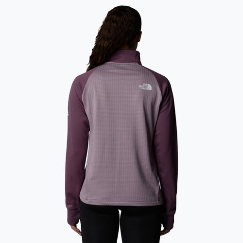 Felpa donna The North Face Mountain Athletics Fleece 1/4 Zip mezzanotte malva/viola gesso