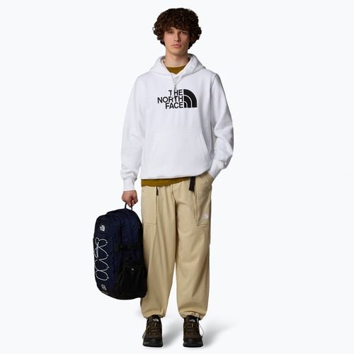 Felpa con cappuccio The North Face Drew Peak Uomo bianco/nero