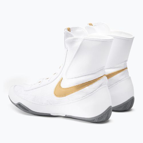 Scarpe da boxe Nike Machomai 2 bianco/oro