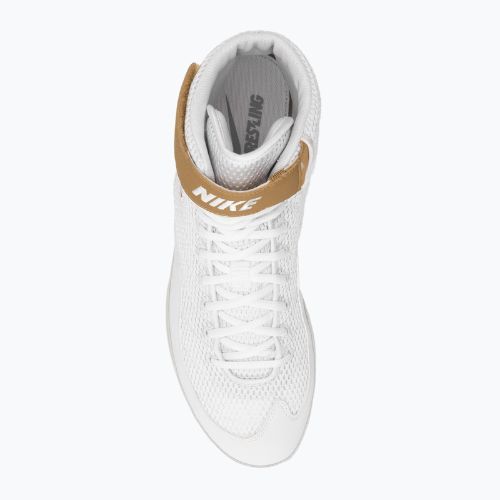 Scarpe da wrestling da uomo Nike Inflict 3 bianco/oro metallico