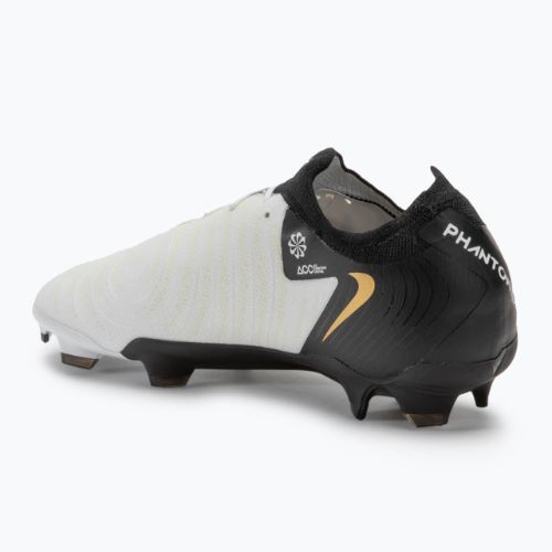 Uomo Nike Phantom GX II Pro FG scarpe da calcio bianco / oro metallico monete / nero