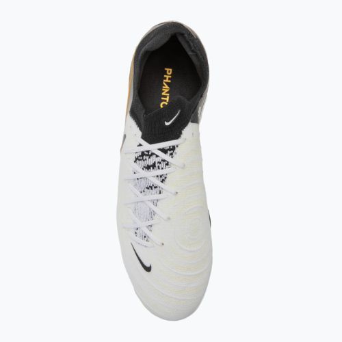 Uomo Nike Phantom GX II Pro FG scarpe da calcio bianco / oro metallico monete / nero