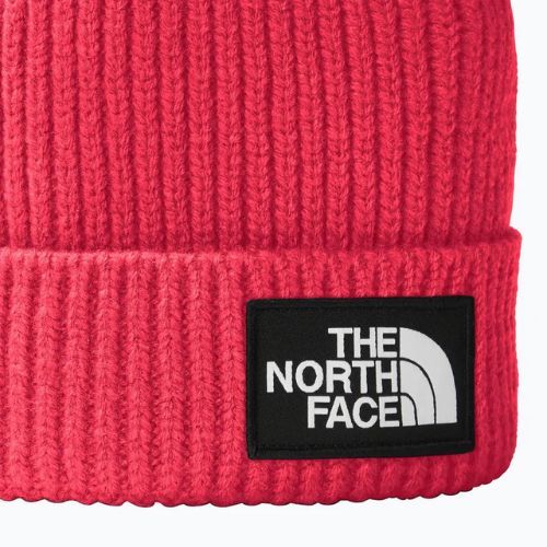 Cappello da trekking per bambini The North Face TnF Box Logo Cuffed radiant poppy