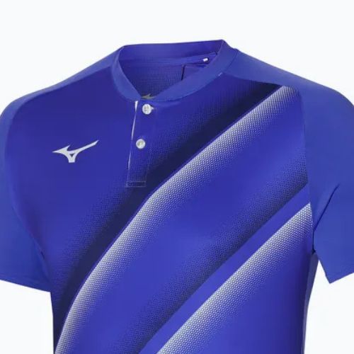 Polo da tennis da uomo Mizuno Shadow blu-viola