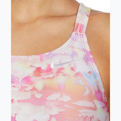 Costume intero donna Nike Hydrastrong Multi Print Fastback warm multi