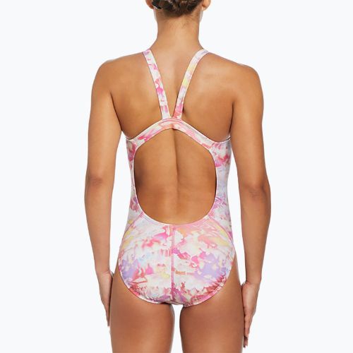 Costume intero donna Nike Hydrastrong Multi Print Fastback warm multi