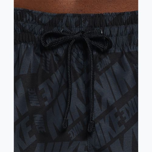 Pantaloncini da bagno Nike Tossed 5" Volley da uomo, nero