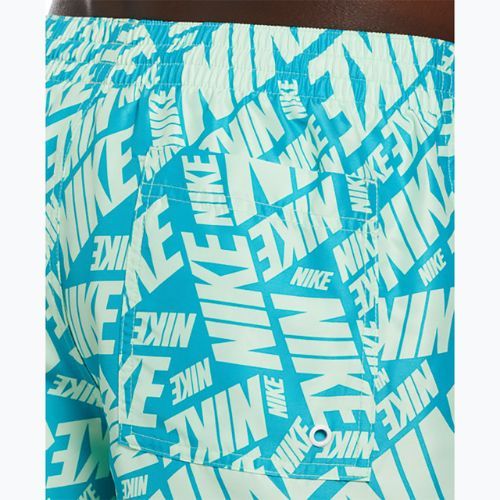 Pantaloncini da bagno Nike Tossed 5" Volley da uomo verde vapore