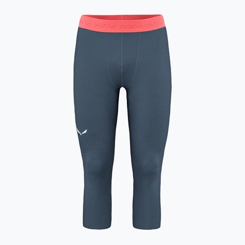 Pantaloni termici Salewa Cristallo Warm AMR 3/4 da uomo in denim scuro