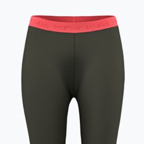 Pantaloni termici 3/4 Salewa Cristallo Warm AMR da donna oliva scura