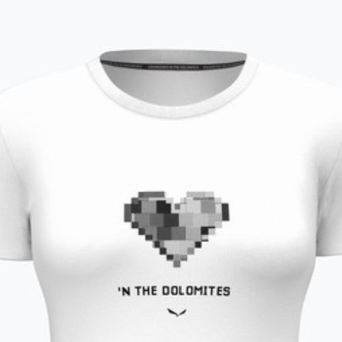 Maglietta Salewa Pure Heart Dry da donna, bianco