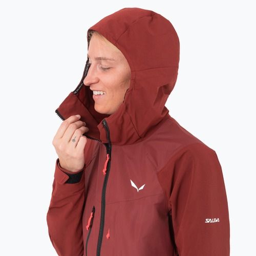 Giacca softshell Salewa da donna Sella DST Hyb syrah