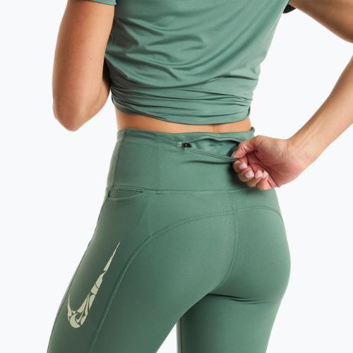Leggings da corsa donna Nike Fast Mid Rise 7/8 bicoastal/verde vapore