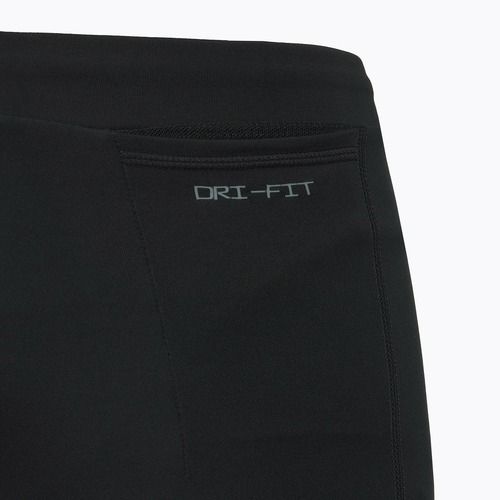 Pantaloncini da corsa Nike Fast Dri-Fit Brief foderati 1/2 tight da uomo nero/nero