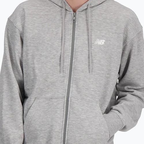 Felpa uomo New Balance Stacked Logo French athletic grey