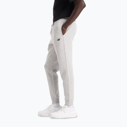 Pantaloni New Balance Fleece Jogger da uomo grigio atletico