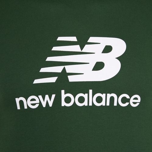 T-shirt New Balance Stacked Logo night watch verde Uomo