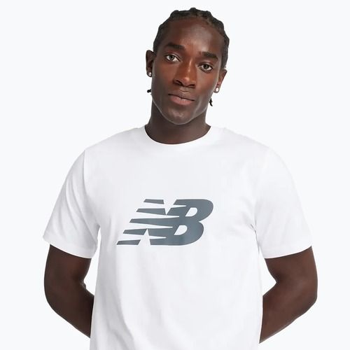Maglietta New Balance Graphic V Flying da uomo, bianco