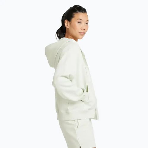 Felpa New Balance French Terry Full Zip da donna, menta naturale