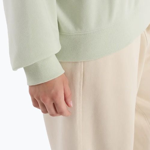 Felpa New Balance French Terry Small Logo donna, menta naturale
