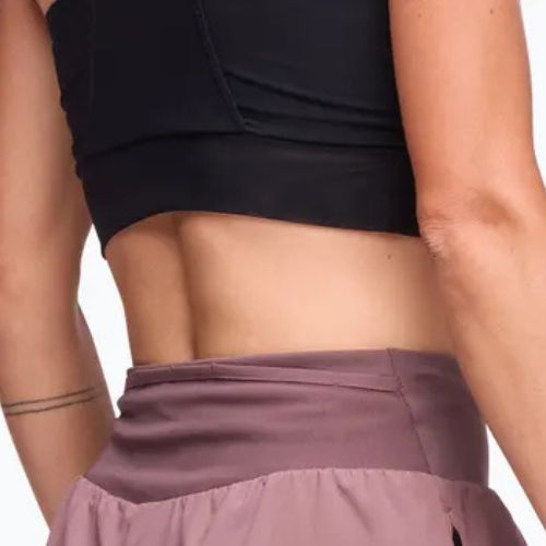 Pantaloncini da corsa da donna HOKA Glide 4" smokey quartz