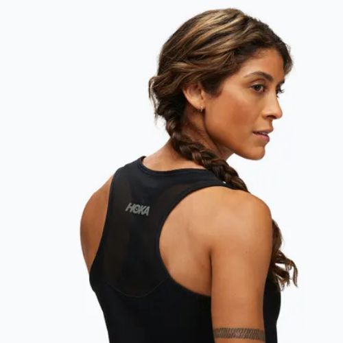 Canotta da corsa da donna HOKA Airolite Run Tank nero