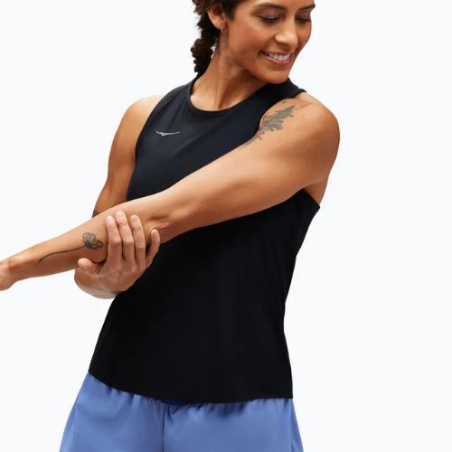 Canotta da corsa da donna HOKA Airolite Run Tank nero
