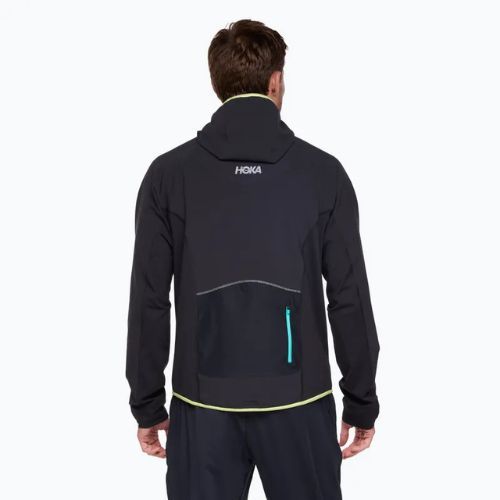 Felpa da running HOKA Sky Glow Half Zip da uomo nero
