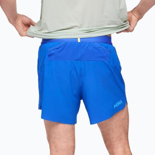 Pantaloncini da corsa HOKA Glide With Brief 5" ultramarine da uomo