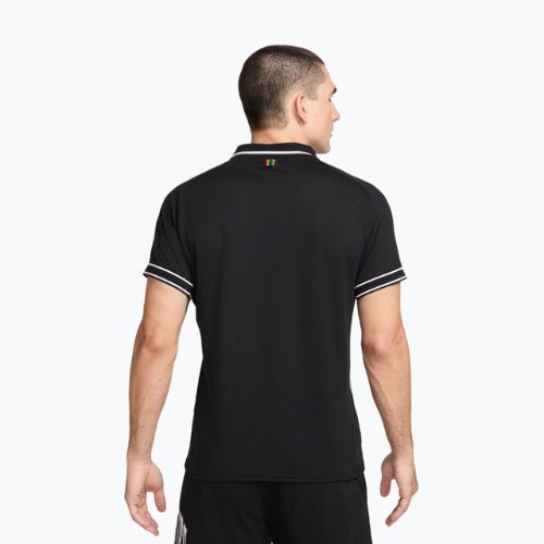 Polo da tennis da uomo Nike Court Heritage nero/bianco
