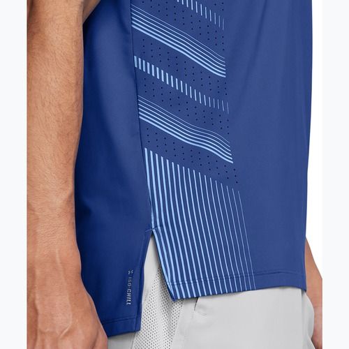 Maglietta da running Under Armour UA Launch Elite Graphic uomo blu tech/blu orizzonte/riflettente