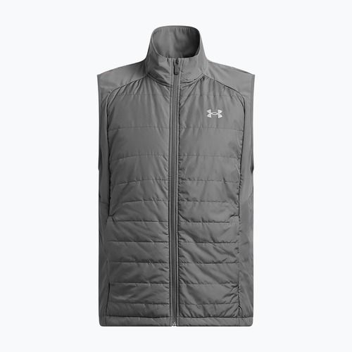 Gilet da corsa Under Armour Storm Session da uomo, color castlerock/riflettente