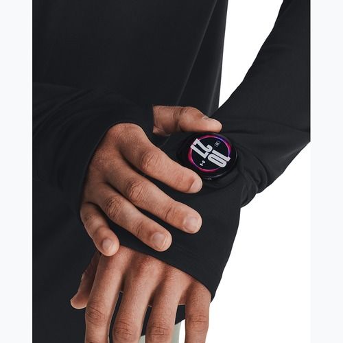 Under Armour Launch Pro 1/4 Zip nero/nero/riflettente da uomo a manica lunga