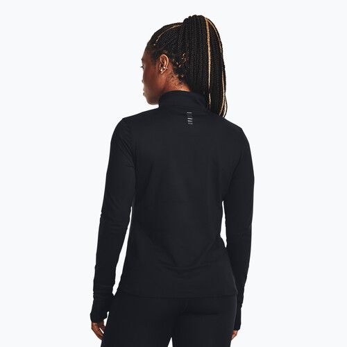 Under Armour Launch Pro Half Zip nero/riflettente da donna a maniche lunghe da running