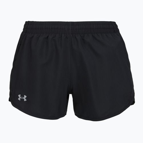 Pantaloncini da corsa Under Armour Fly By 3" donna nero/nero/riflettente