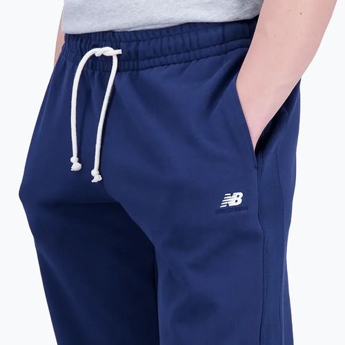 Pantaloni New Balance Athletics Remastered French Terry blu da uomo