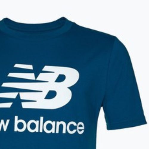 Maglietta New Balance Essentials Stacked Logo Uomo blu