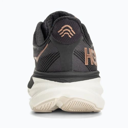 Scarpe da corsa da donna HOKA Clifton 9 nero/oro rosa