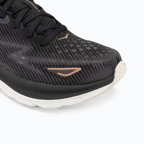 Scarpe da corsa da donna HOKA Clifton 9 nero/oro rosa
