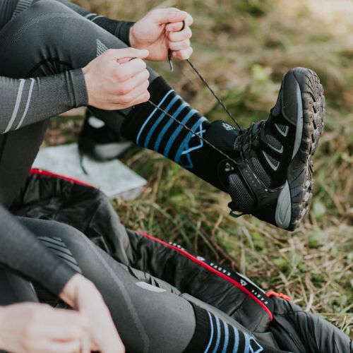 Scarpe da trekking uomo KADVA Traver Mid WaterProof nere