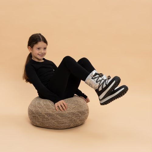 Stivali da neve per bambini KADVA Haven WaterProof Jrg 3M Thinsulate argento