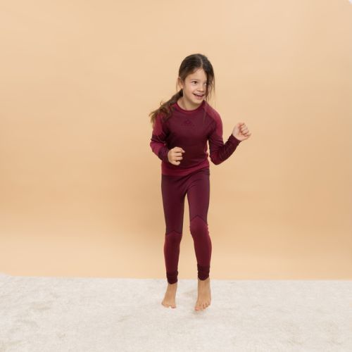 Completo di biancheria intima termica per bambini KADVA Frosty Jrg Set senza cuciture rosa