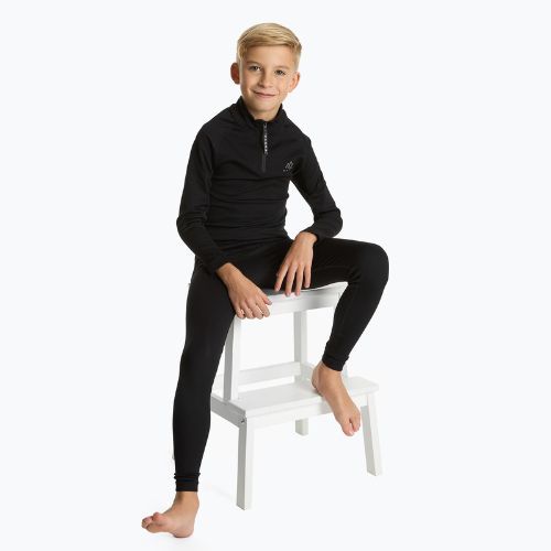 Completo di biancheria termica per bambini KADVA Tyros Set Jr senza cuciture nero