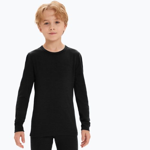 Set intimo termico per bambini SET0683 nero WOOLCANO Merino