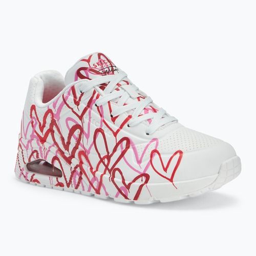 SKECHERS scarpe da donna JGoldcrown Uno Spread The Love bianco/rosso/rosa
